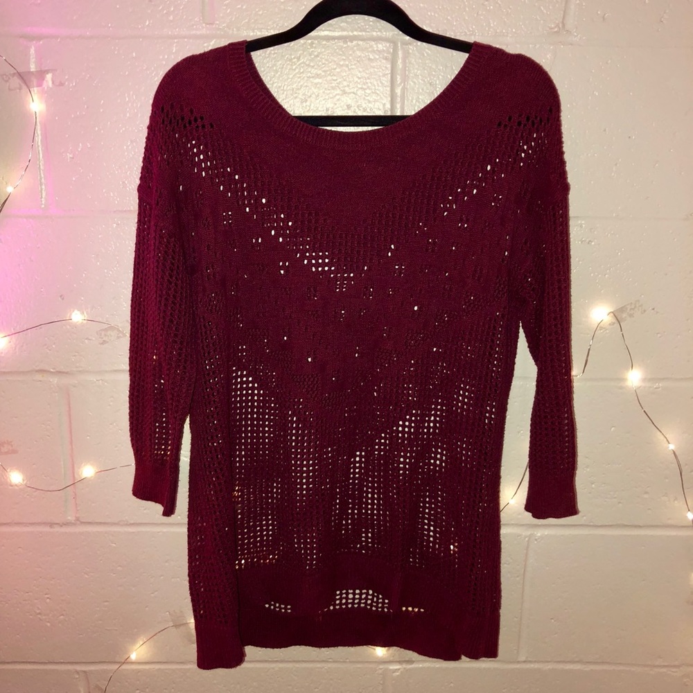 Burgundy Sweater
